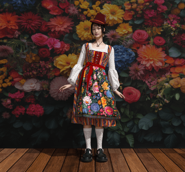 Folkloric Dressing by Astrid Hanenkamp